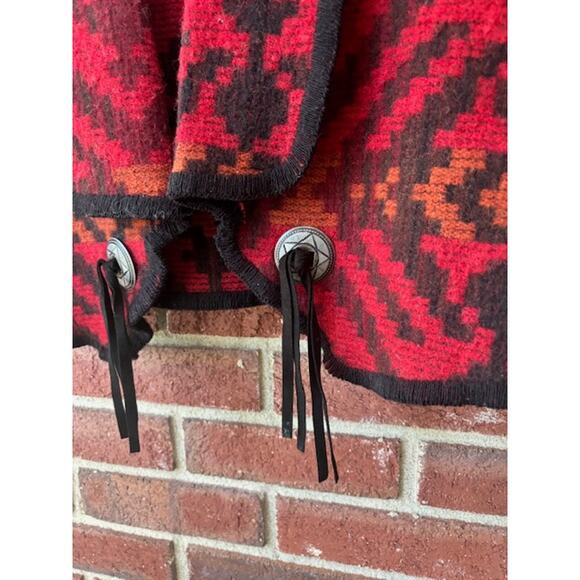 Woolrich Western Vest - Red, Orange, Black - Size Small - Picture 4 of 5